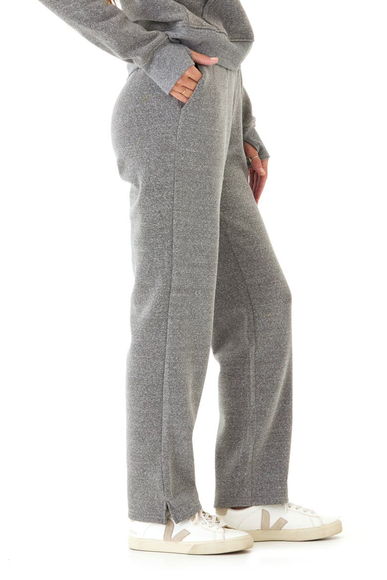 Neve Triblend Fleece Sweatpants, Alternate, color, HEATHER GREY