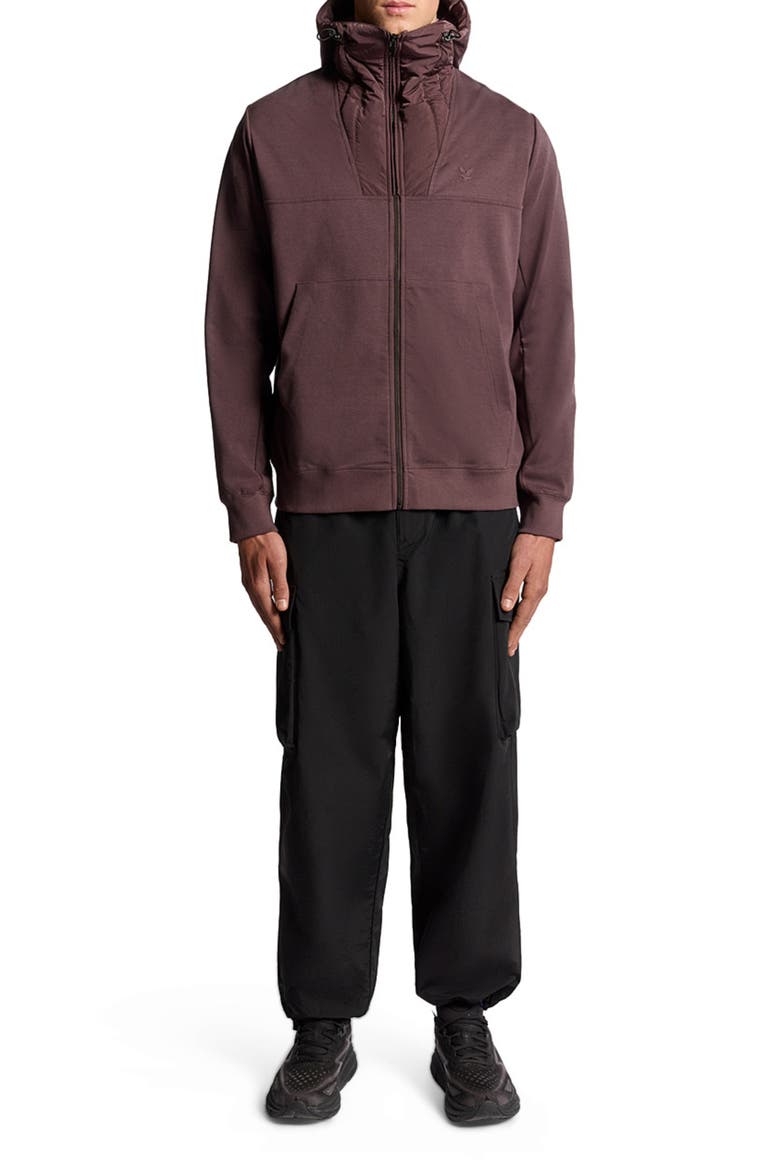 Panelled Hybrid Jacket, Alternate, color, Espresso