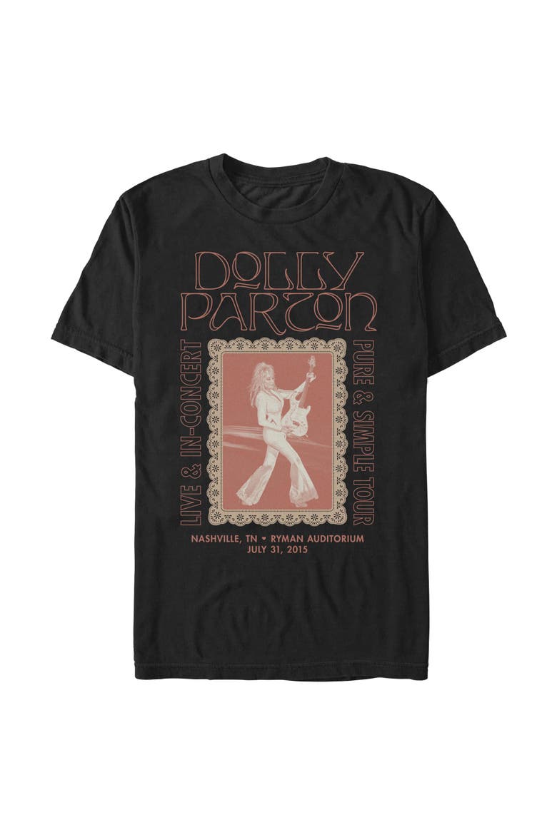 Men's Frame Concert Poster Short Sleeve T-Shirt, Main, color, Black