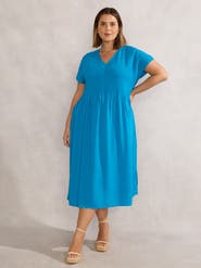 Live Unlimited Pintuck Midi Dress
