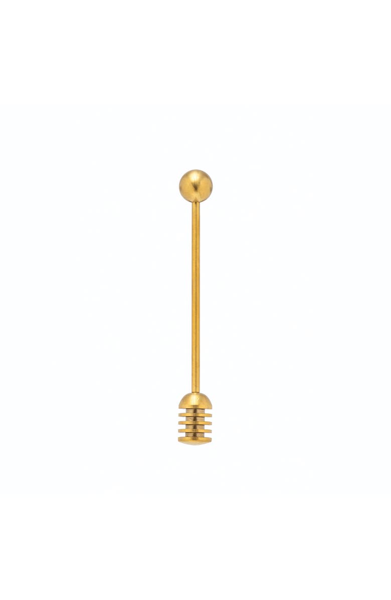 Storied Home Stainless Steel Honey Dipper, Gold Finish, Main, color, Gold