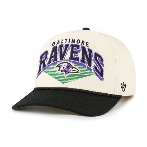 Men's '47 Cream Baltimore Ravens Pomona Rope Hitch Adjustable Hat