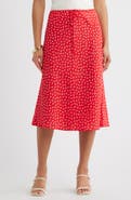 Open Edit Print Midi Skirt