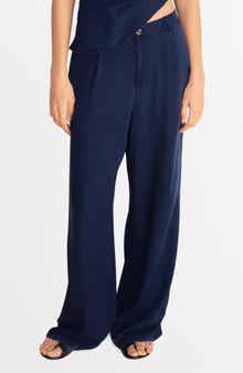 MANGO Pleated Wide Leg Pants