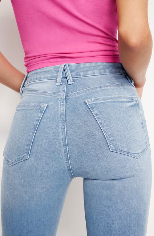 Shop Good American Always Fit Good Classic Ripped Skinny Jeans In Indigo664