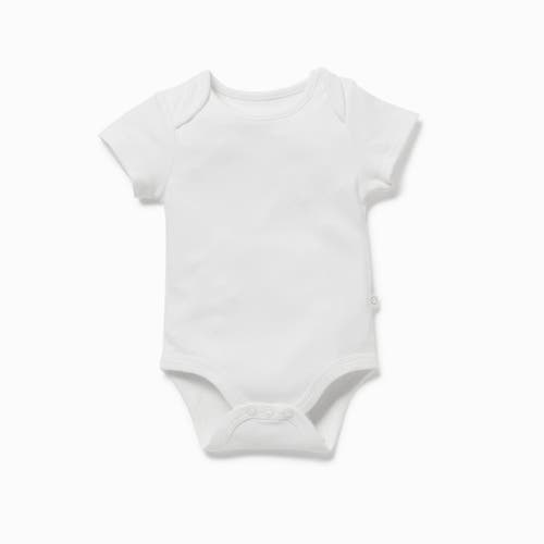 Mori Kids'  Short Sleeve Bodysuit In Neutral