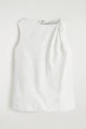 COS Twisted-detail Linen Top