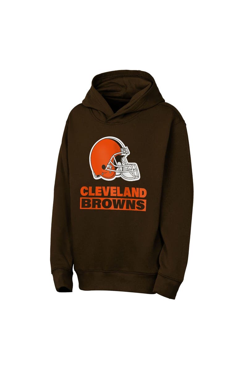 Outerstuff Youth Outerstuff  Brown Cleveland Browns Back to Basics Hoodie, Alternate, color, Brown