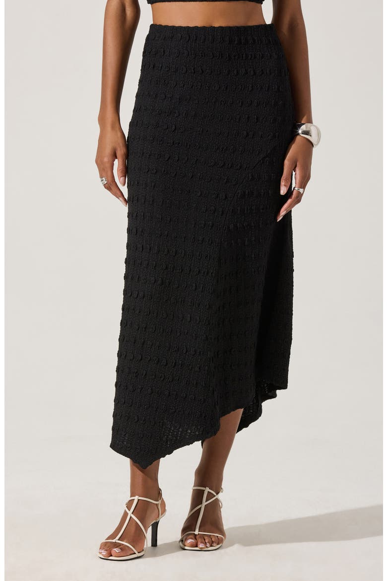 Smock Asymmetric Skirt, Main, color, BLACK