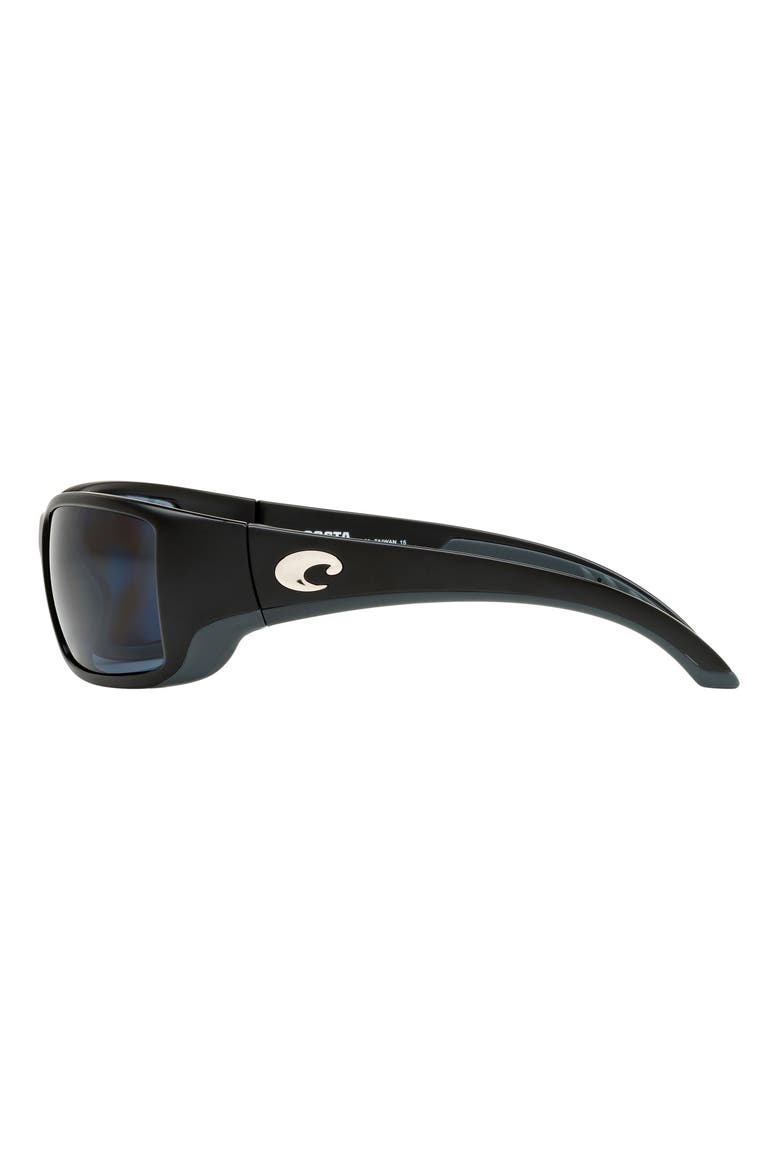 62mm Polarized Wraparound Sunglasses, Alternate, color, BLACK GREY