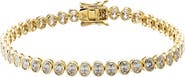 BY ADINA EDEN Moissanite Oval Bezel Tennis Bracelet