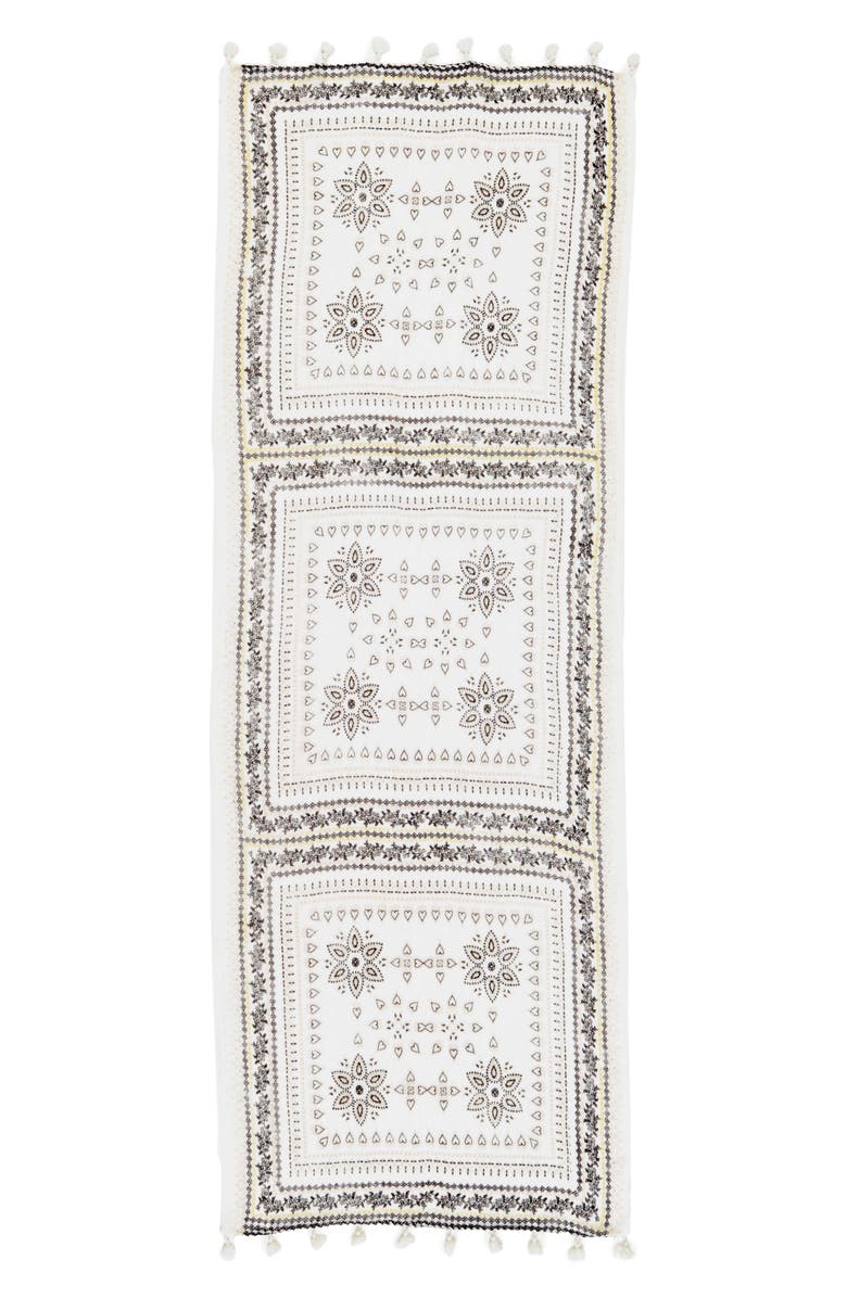 Caslon<sup>®</sup> Starflower Tassel Scarf, Alternate, color,