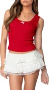 EDIKTED Hattie Pointelle Tank