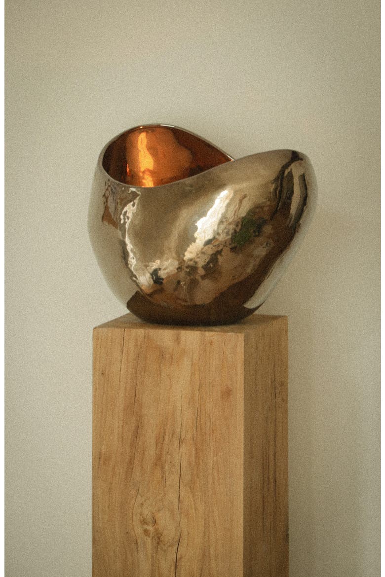 Golden Light Sculpture Candle, Alternate, color, GINGER GOLDEN
