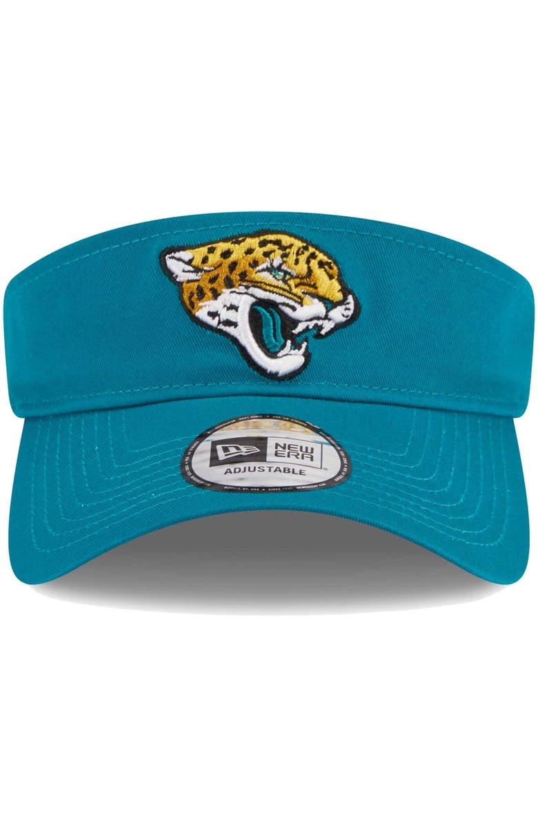 New Era Men's New Era Teal Jacksonville Jaguars Main Adjustable Visor, Alternate, color, Teal