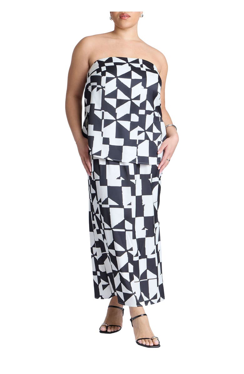 ELOQUII Satin Maxi Skirt, Main, color, All There