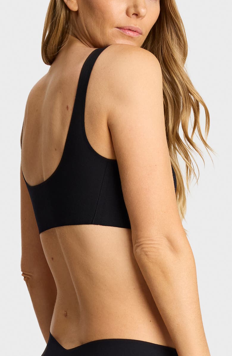 Commando Soft Support Rib Bralette, Alternate, color, Black