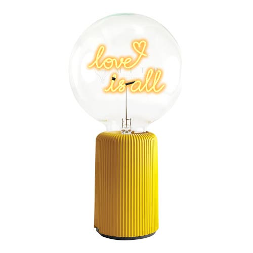 Mitb Love Is All Portable Table Lamp In Yellow