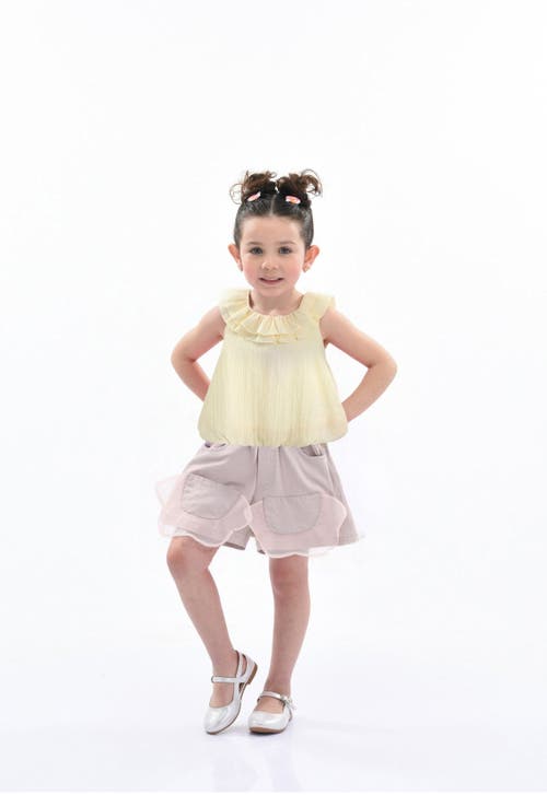 Mimi Tutu Yellow Mauve Ruffle Outfit Set In Yellow