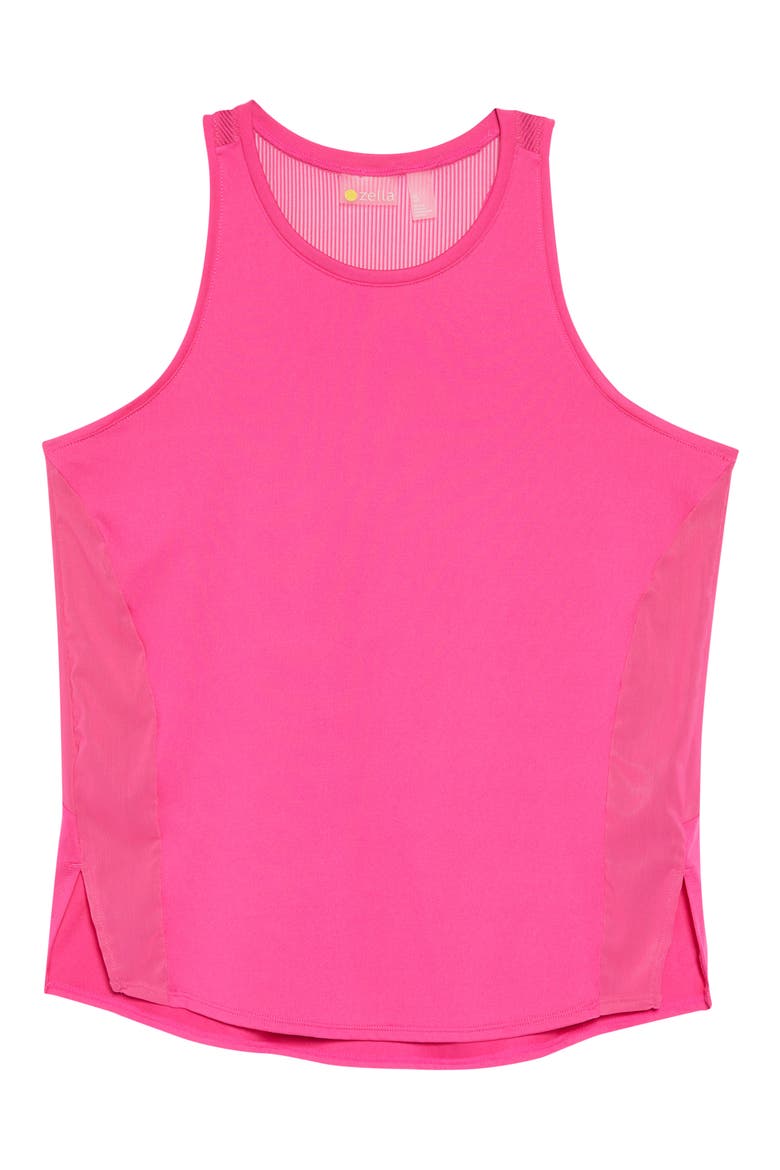 Performance Mesh Panel Tank, Alternate, color, PINK ROUGE