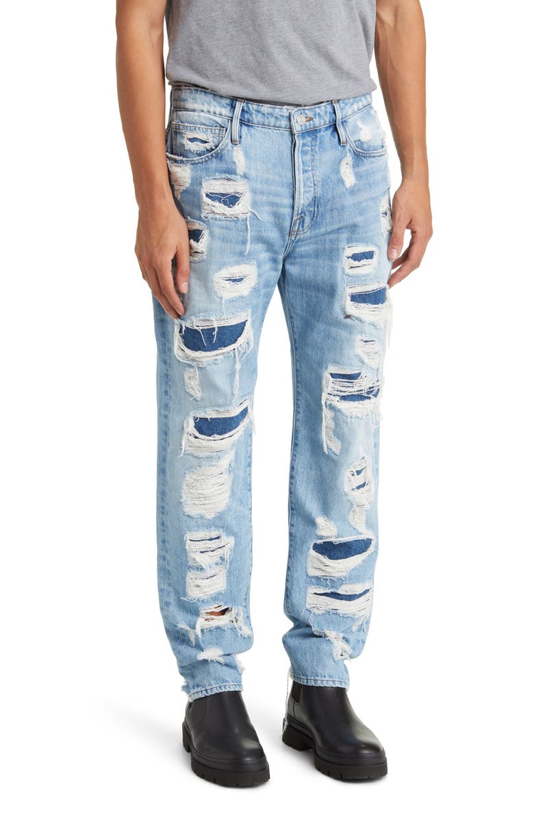 FRAME Relaxed Straight Leg Jeans, Main, color, Gate Destruct
