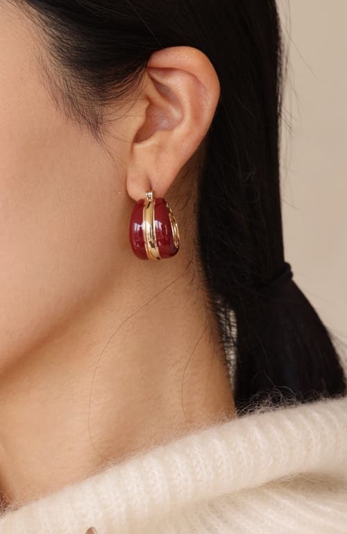 Rc Retro Chic Ostuni Hoop Earrings In Gold