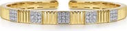 Gabriel & Co. Demure Diamond Cut Diamond & 14K Gold Bangle Bracelet