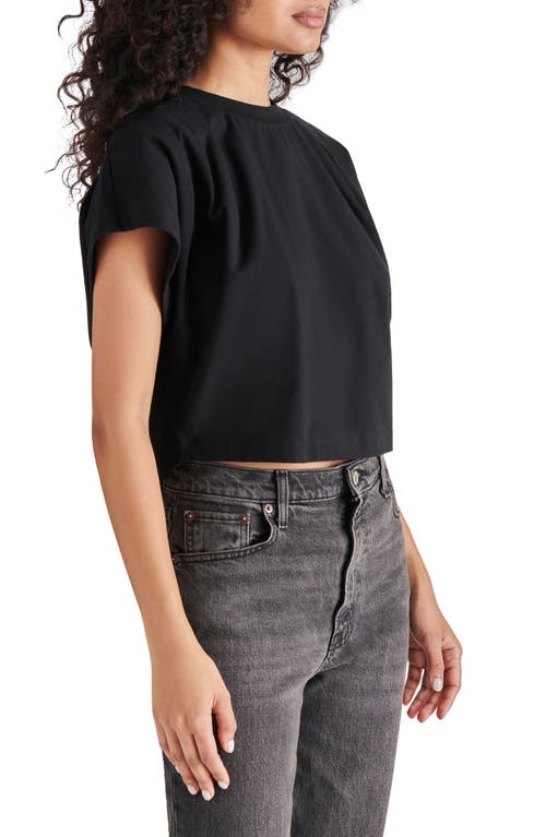 Steve Madden Noah Short Sleeve Top In Black