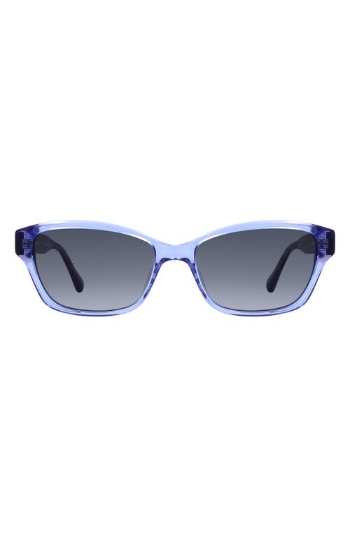 KATE SPADE KATE SPADE NEW YORK AYLA 53MM GRADIENT RECTANGULAR SUNGLASSES 