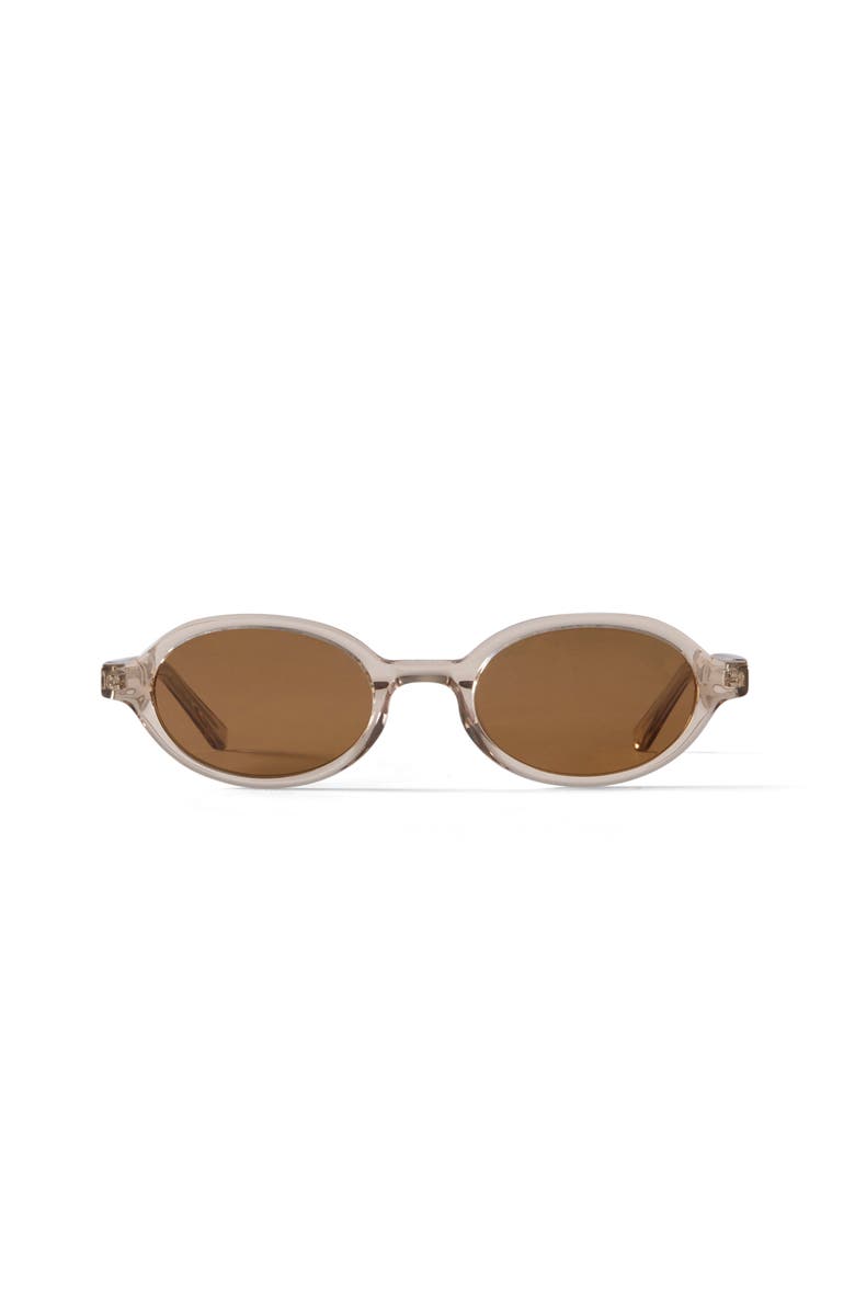 French Kiwis Eyewear Mila Sunglasses, Main, color, Clear / Brown