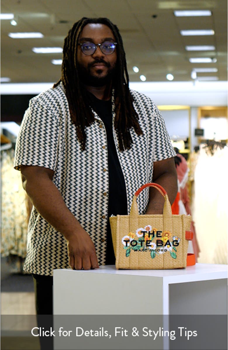 The Small Faux Raffia Tote, sales video thumbnail