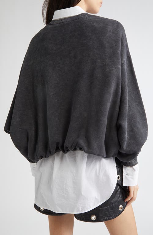R13 Round-neck Sweatshirt In Black