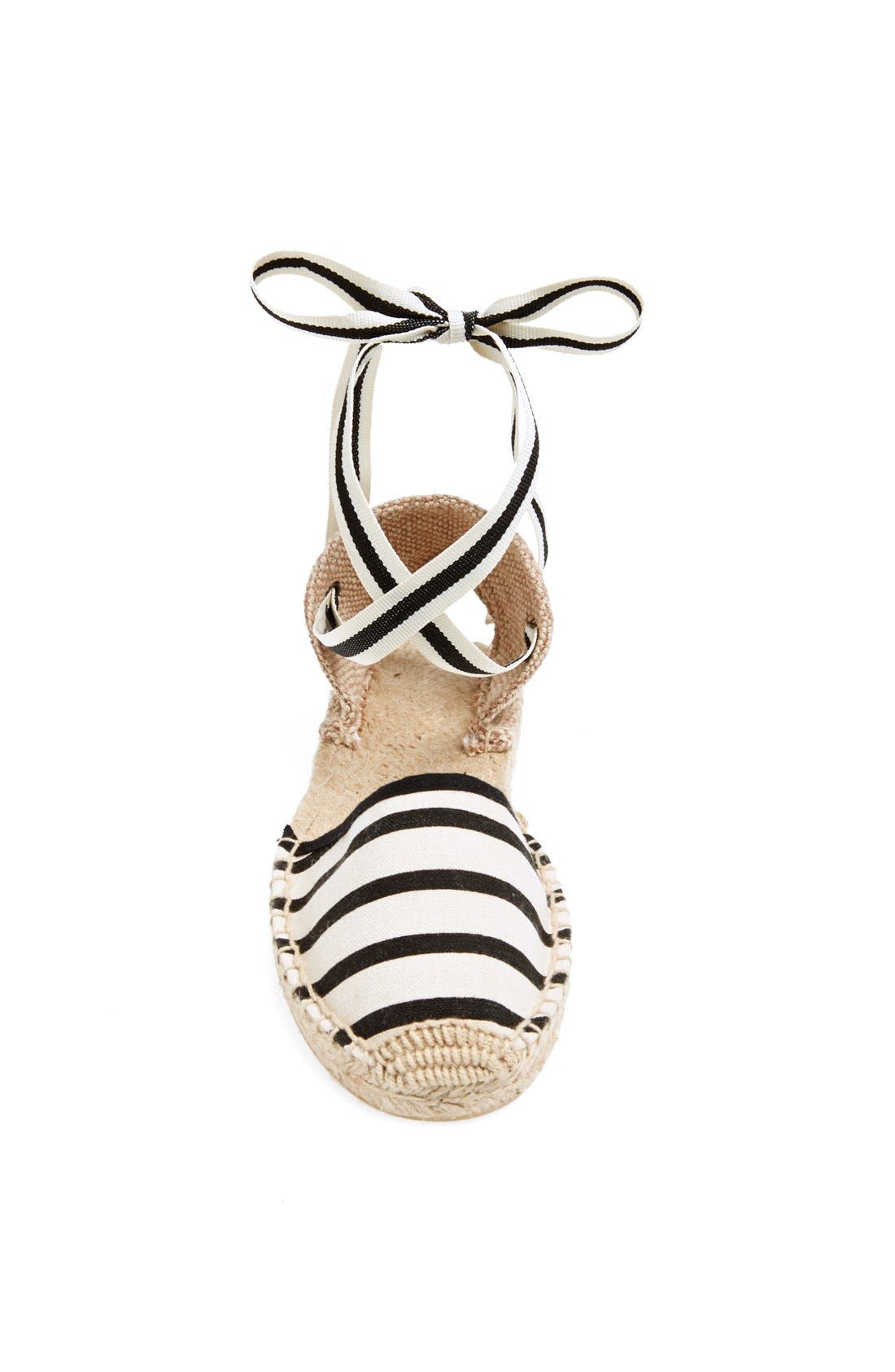 Lace-Up Espadrille Sandal, Alternate, color, NATURAL/ BLACK