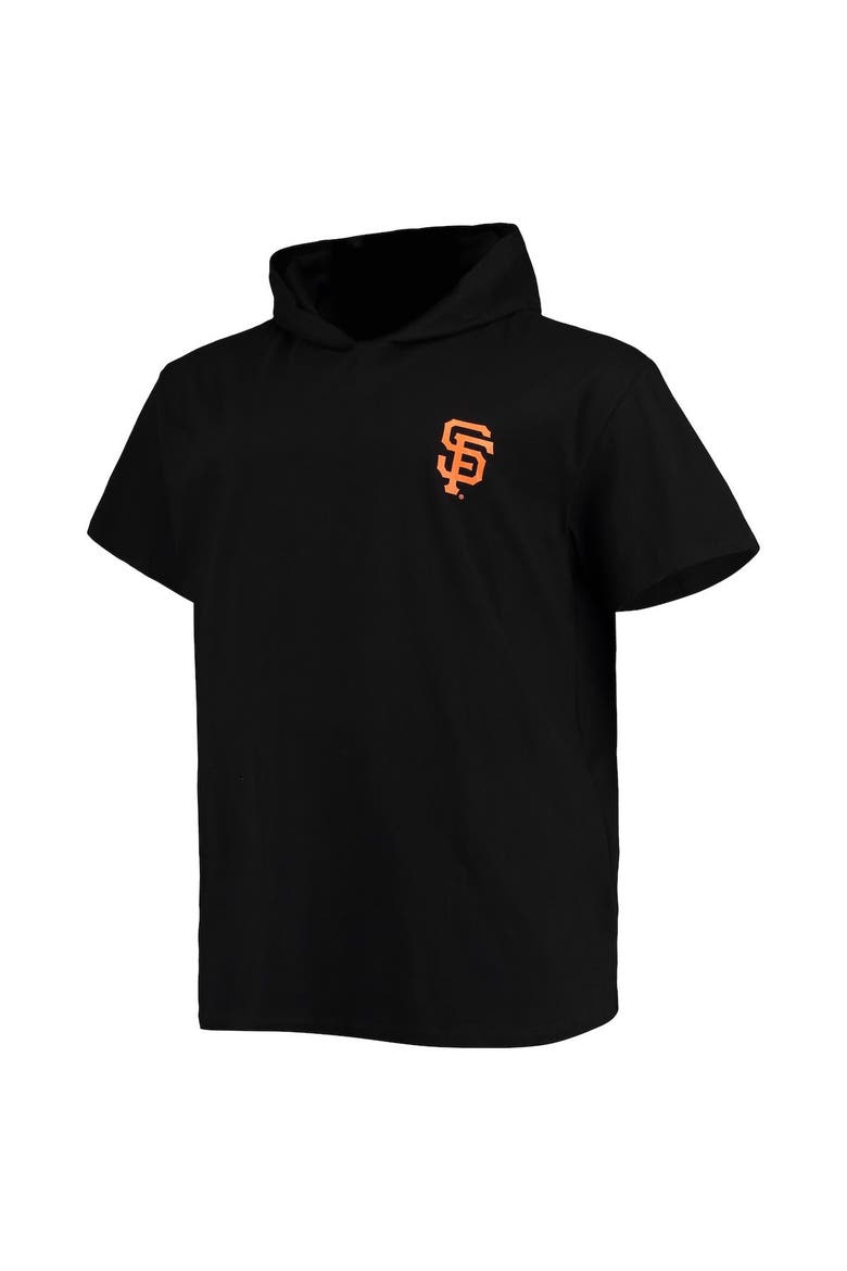 Men's Black San Francisco Giants Big & Tall Jersey Short Sleeve Pullover Hoodie T-Shirt, Alternate, color, Black