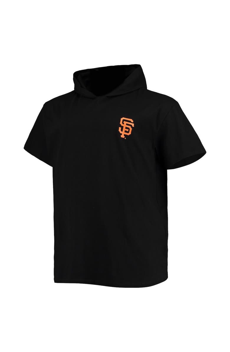 PROFILE Men's Black San Francisco Giants Big & Tall Jersey Short Sleeve Pullover Hoodie T-Shirt, Alternate, color, Black