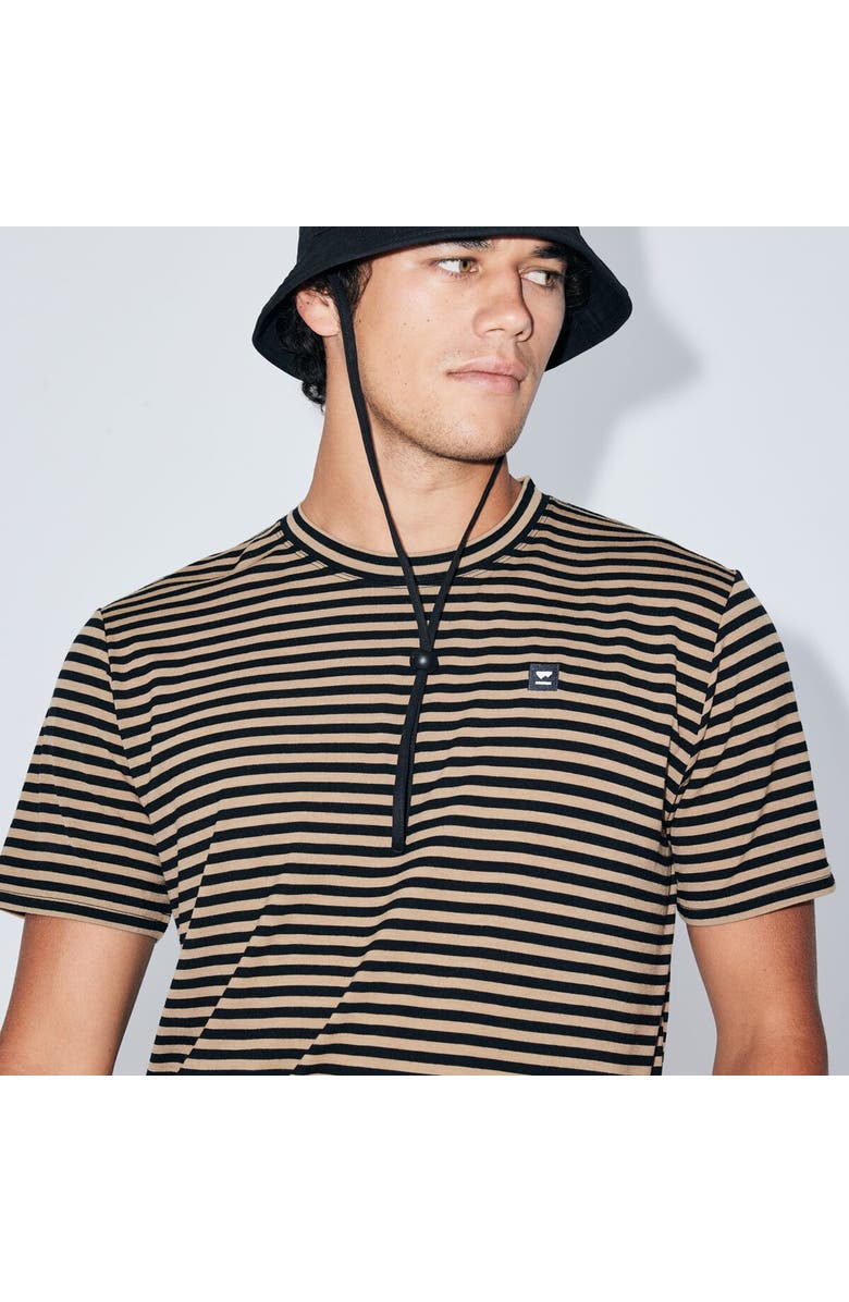 Mons Royale Icon Merino T-Shirt - Men's, Alternate, color, Mr Stripe Toffee
