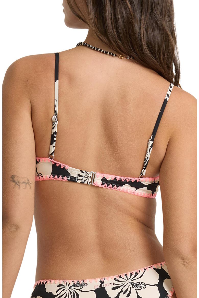 Holiday Moon V Bralette Swim Top, Alternate, color, BLACK PEBBLE