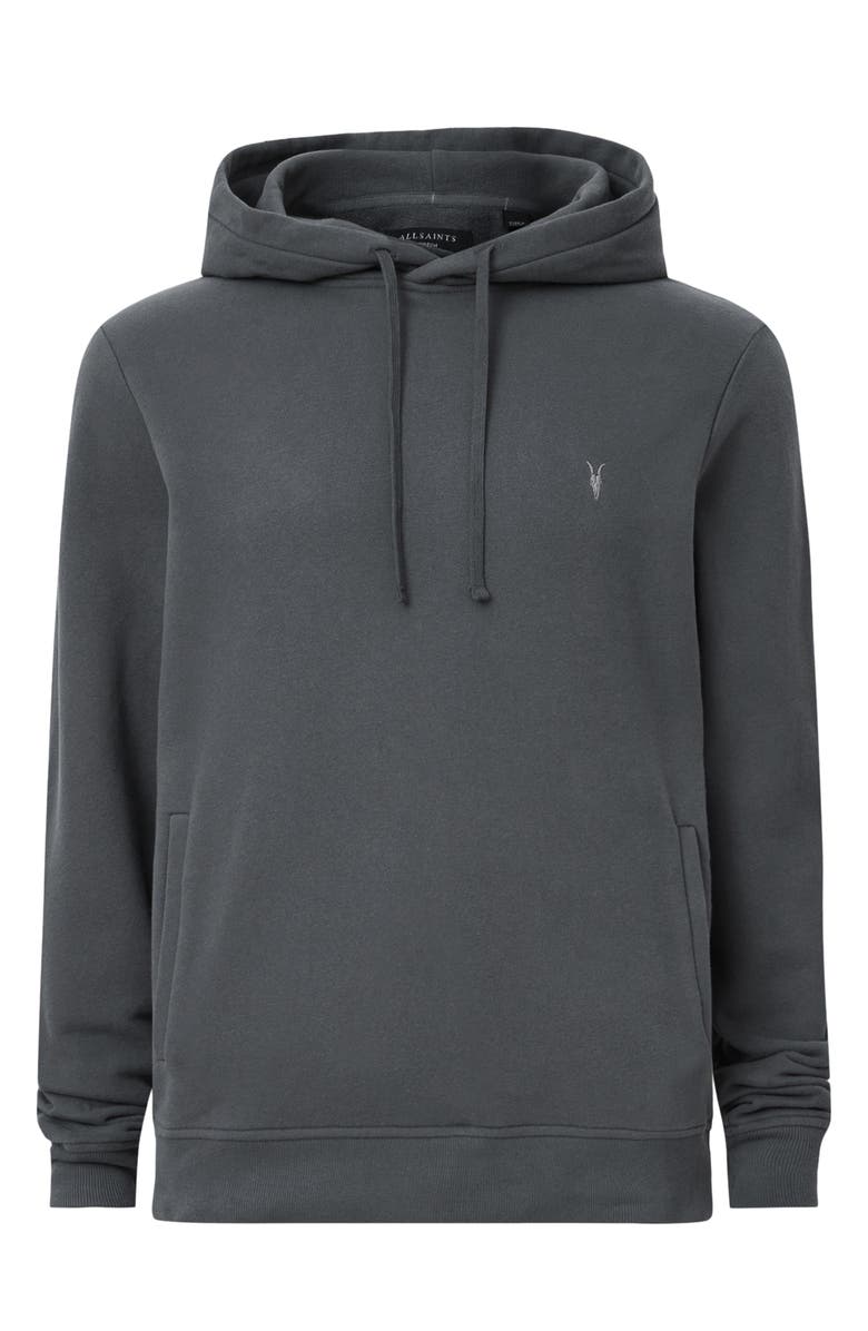 AllSaints Raven Cotton Hoodie, Alternate, color, Carter Grey
