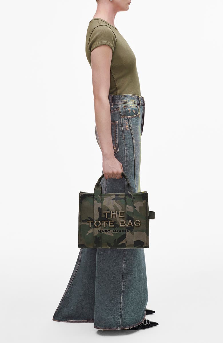 Marc Jacobs The Medium Jacquard Tote Bag, Alternate, color, Camo Multi