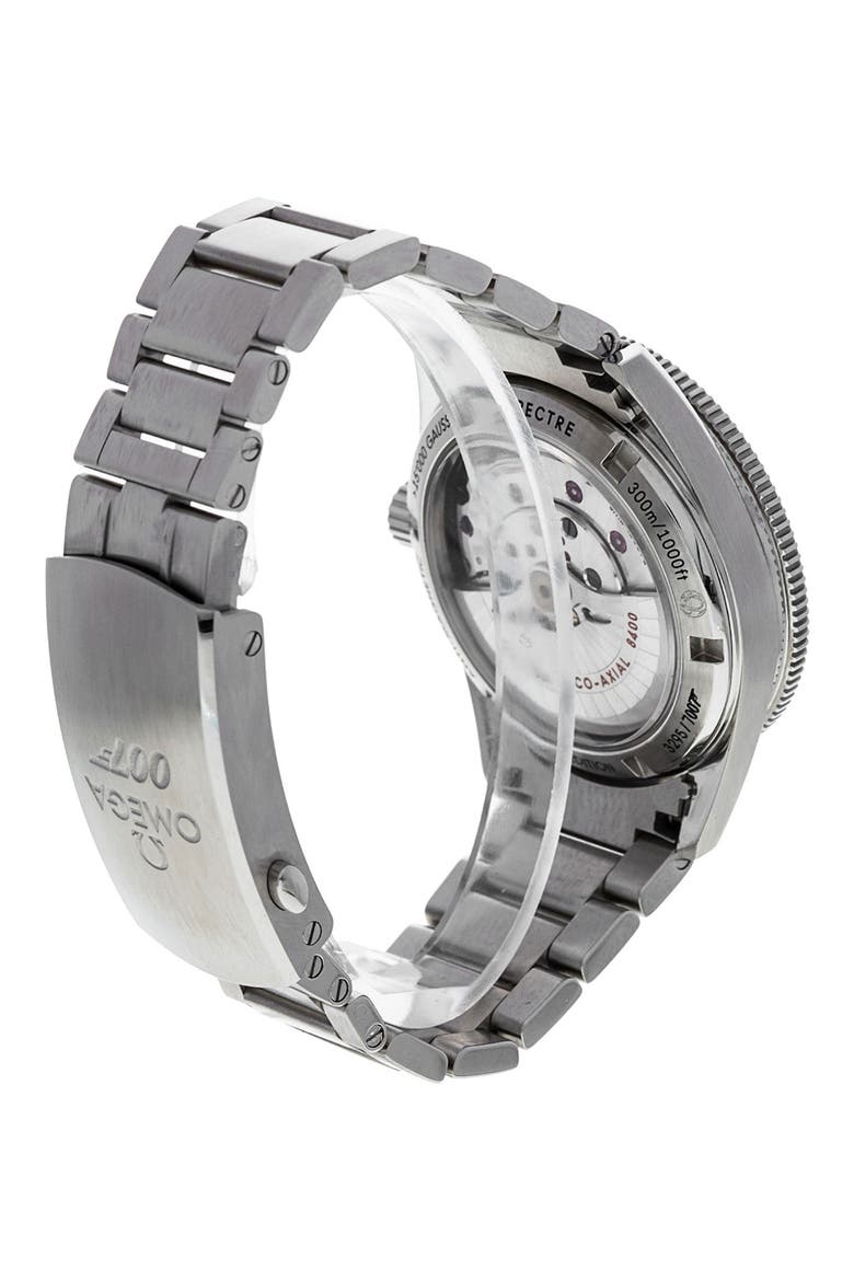 Omega Preowned 2015 Seamaster 300-Meter 233.32.41.21.01.001 Bracelet Watch, 41mm, Alternate, color, BLACK