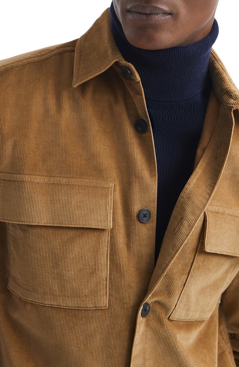 Reiss Colins Stretch Corduroy Overshirt, Alternate, color, 