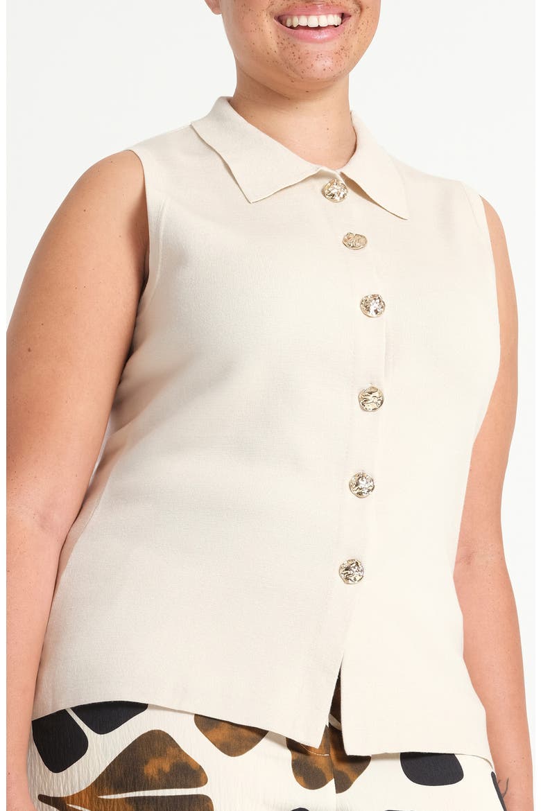 Leya Knit Sleeveless Top, Alternate, color, DOVE