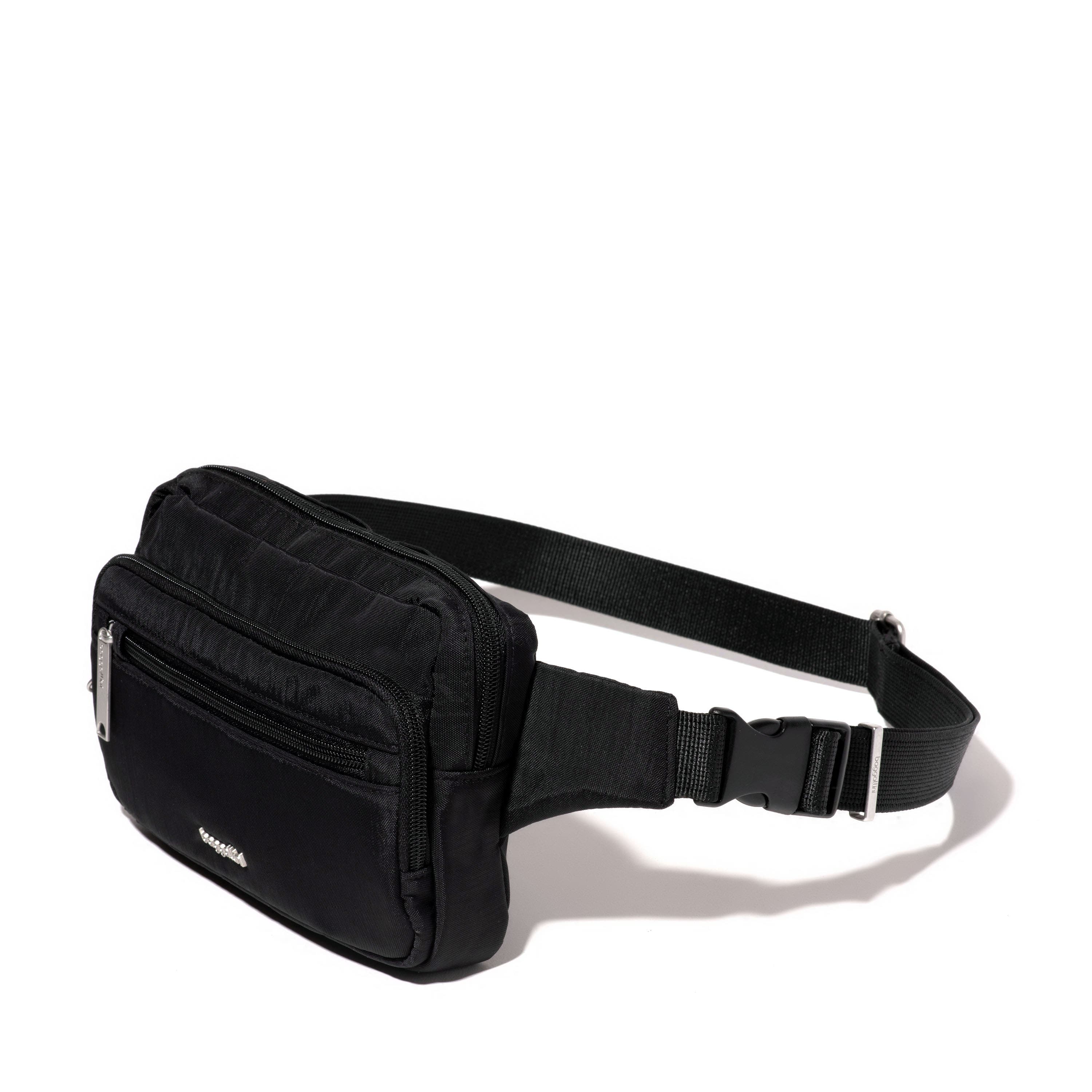 BAGGALLINI Securtex Anti-Theft Belt Bag Sling, Alternate, color, Black