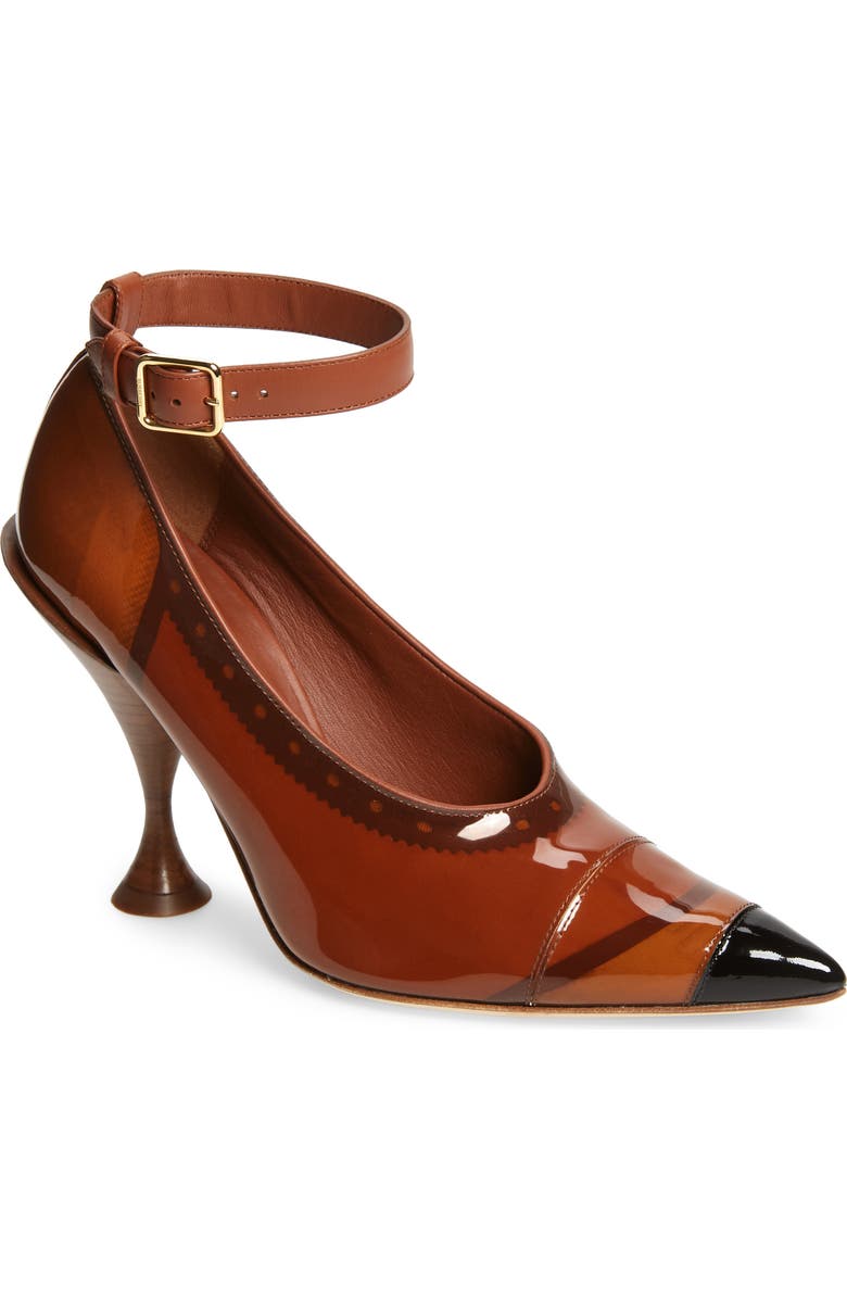 Burberry Brecon Ankle Strap Pointed Toe Pump, Main, color,