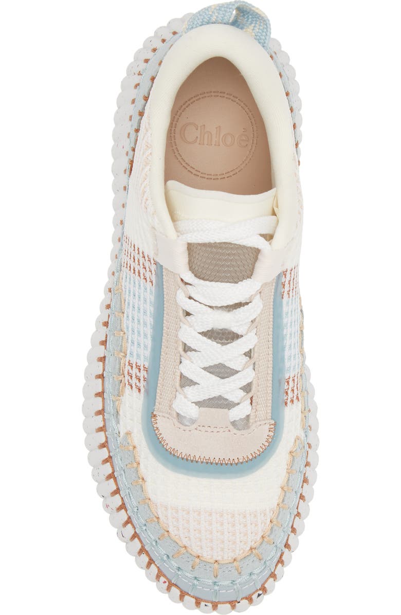 Chloé Nama Platform Sneaker, Alternate, color, Delicate Blue