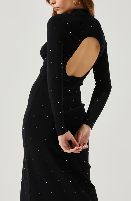 Astr The Label Kariana Long Sleeve Sweater Dress In Animal Print