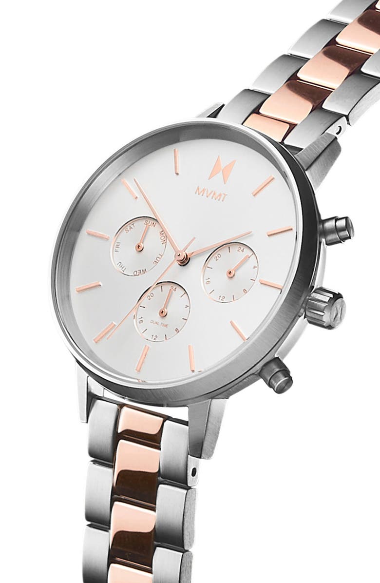 MVMT WATCHES MVMT Nova Chronograph Bracelet Watch, 38mm, Alternate, color, 