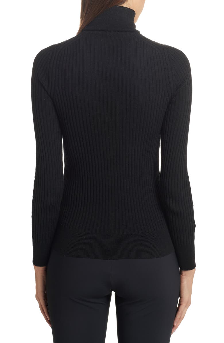 Moncler Logo Turtleneck Sweater, Alternate, color, 