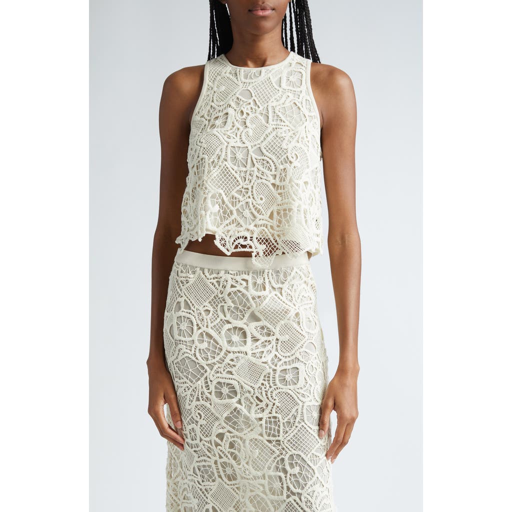 A.l.c Shay Lace Midi Skirt In Warm White In Warm White