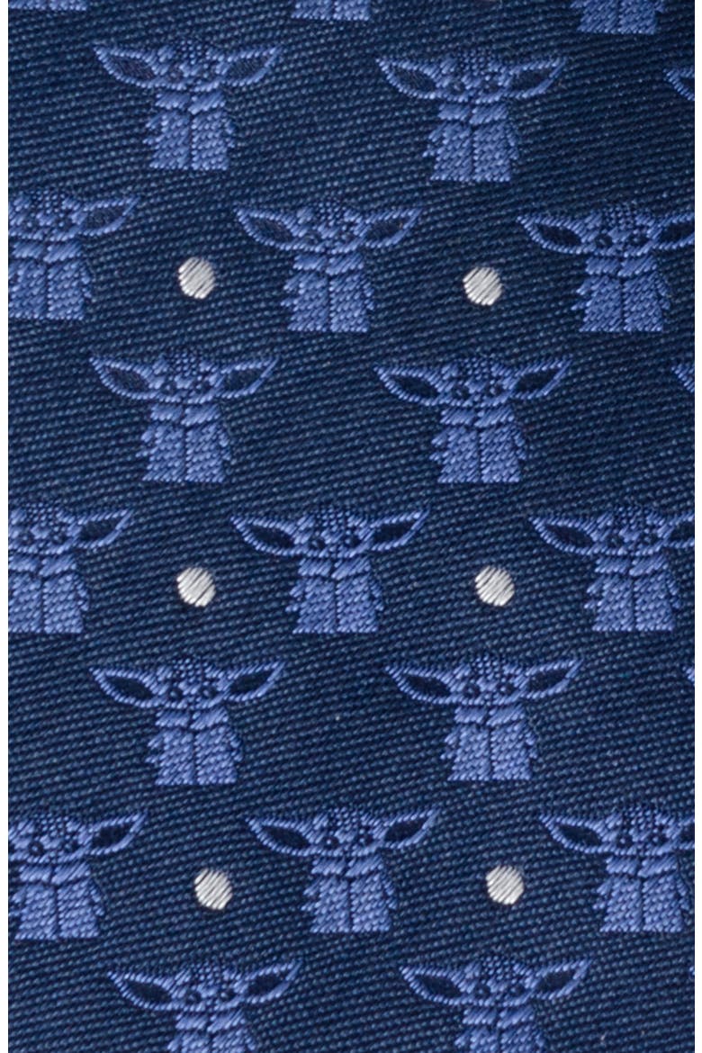 Grogu Silk Blend Tie, Alternate, color, NAVY